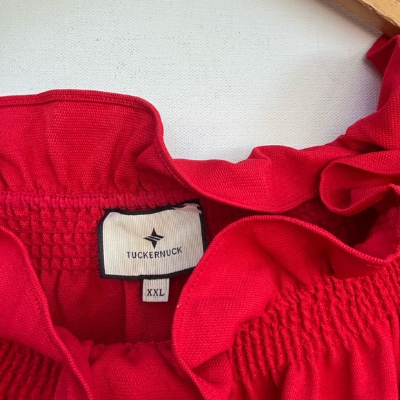 Tuckernuck Red Ruffle Blouse - Picture 4 of 5
